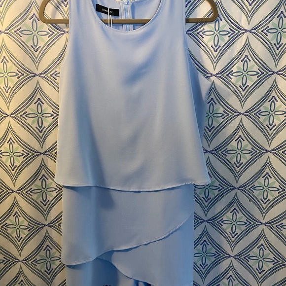 Dokotoo Pants - DOKOTOO Light Blue Polyester Romper NWT, Tiered Design Sleeveless with CHARM!!